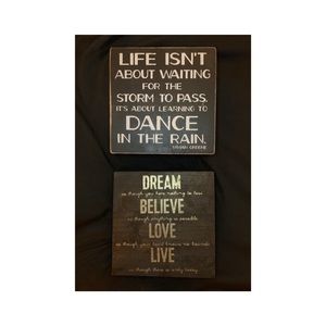 Wall decor. Black and gold.